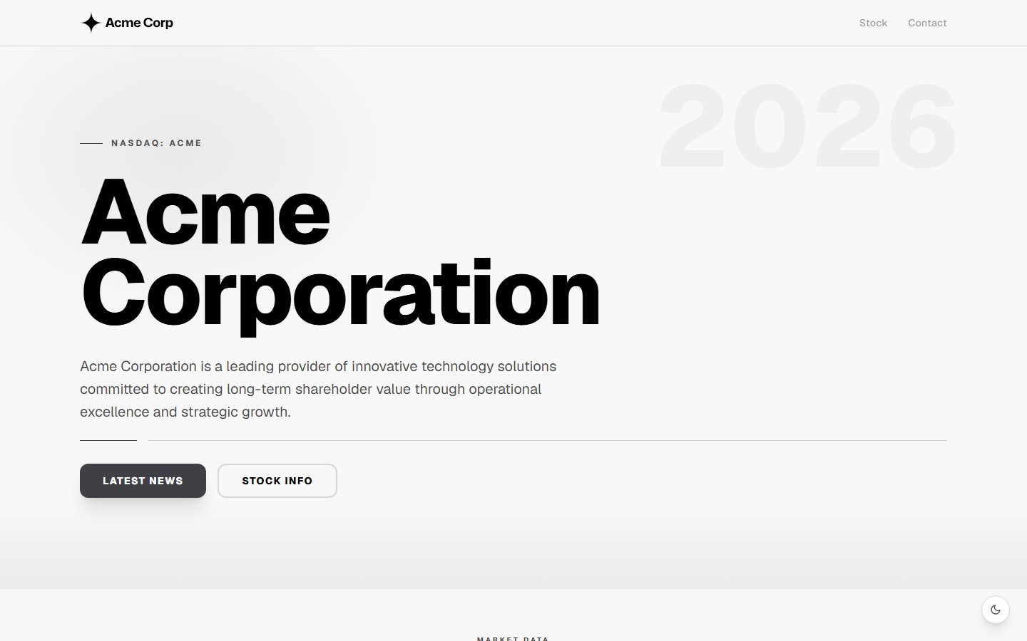 Bold template preview