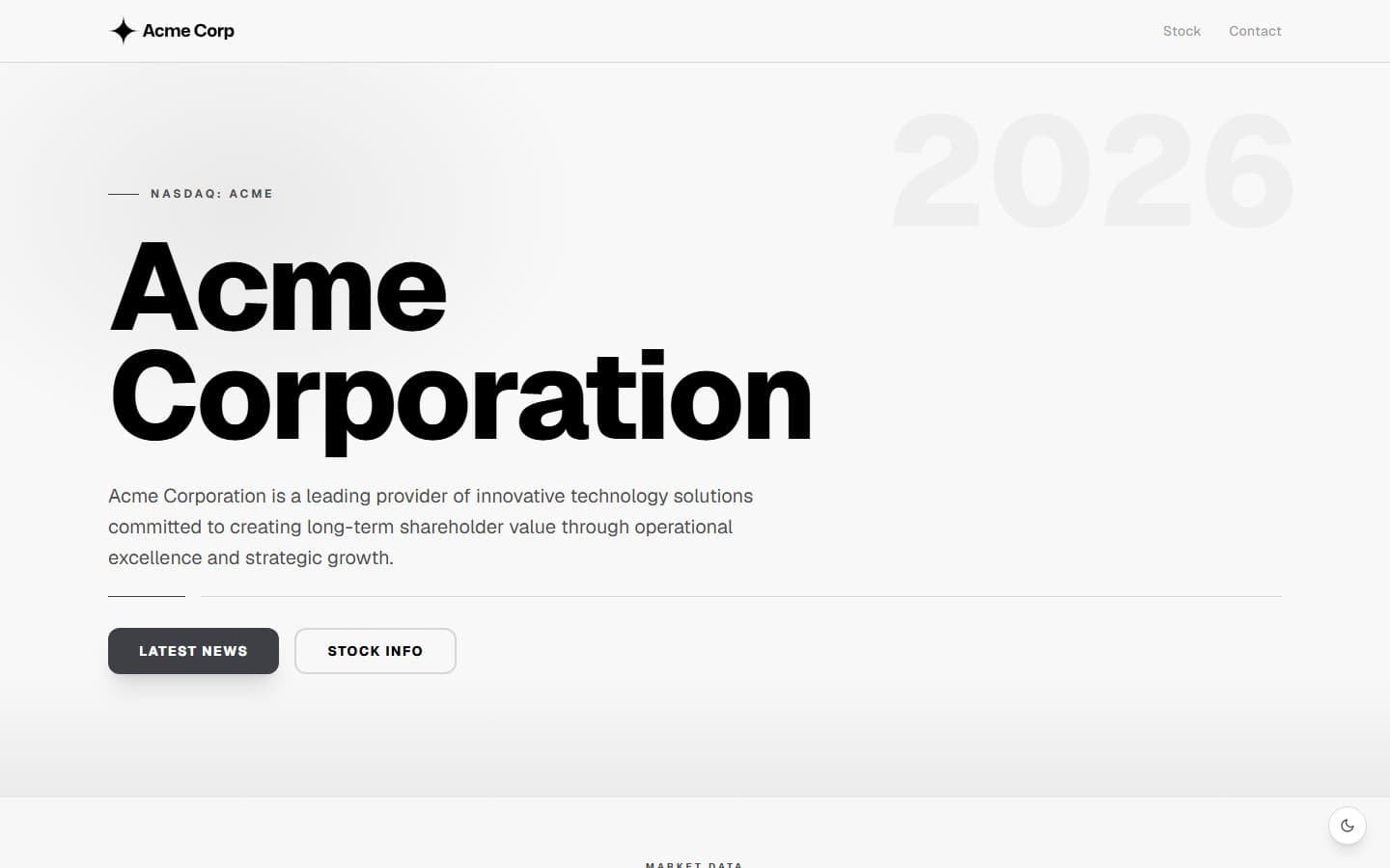 Bold template preview